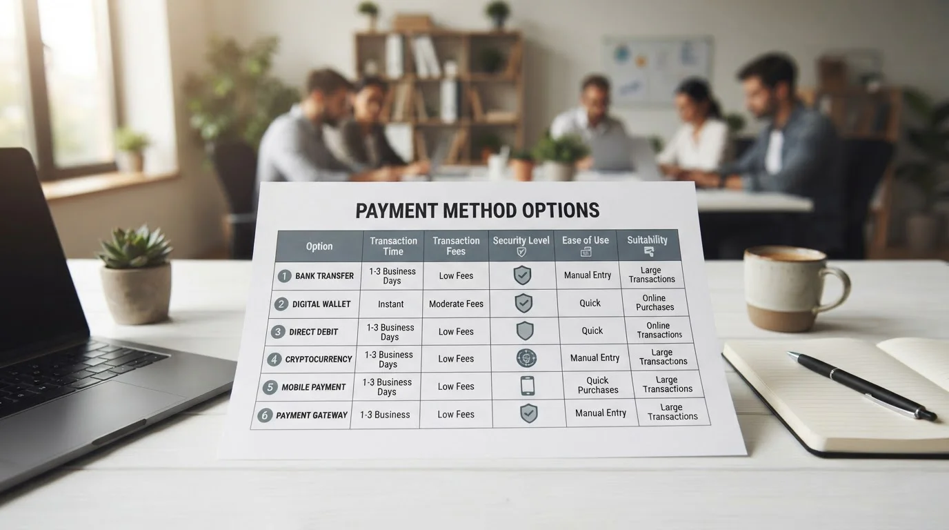 Comparison grid of alternative e-wallets for UK online casino deposits
