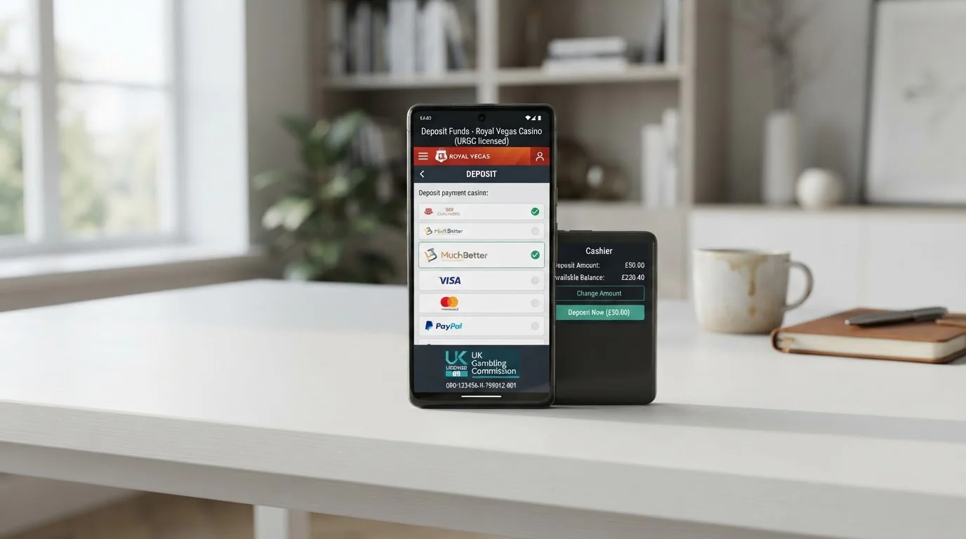 MuchBetter e-wallet integration at UK licensed casino cashier interface