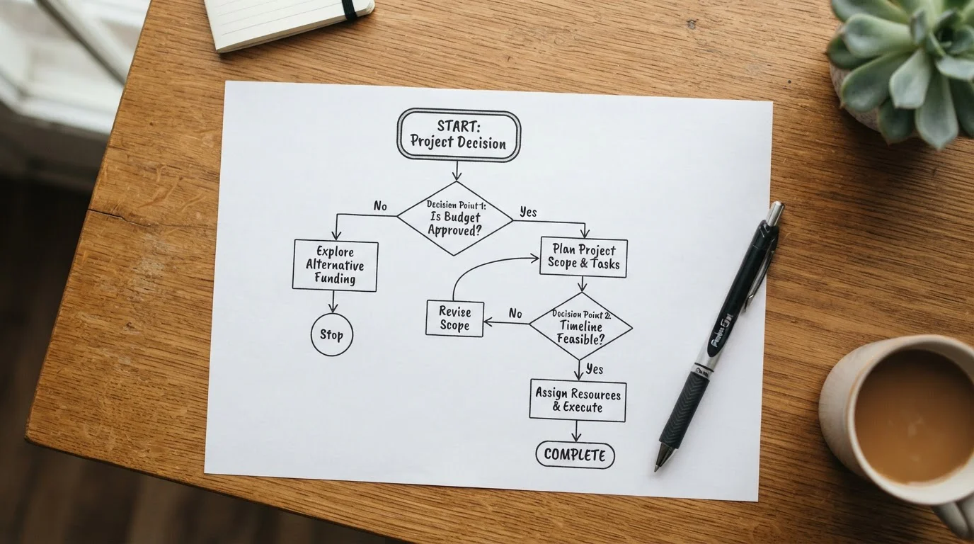 Decision tree flowchart showing payment method selection for UK casino players
