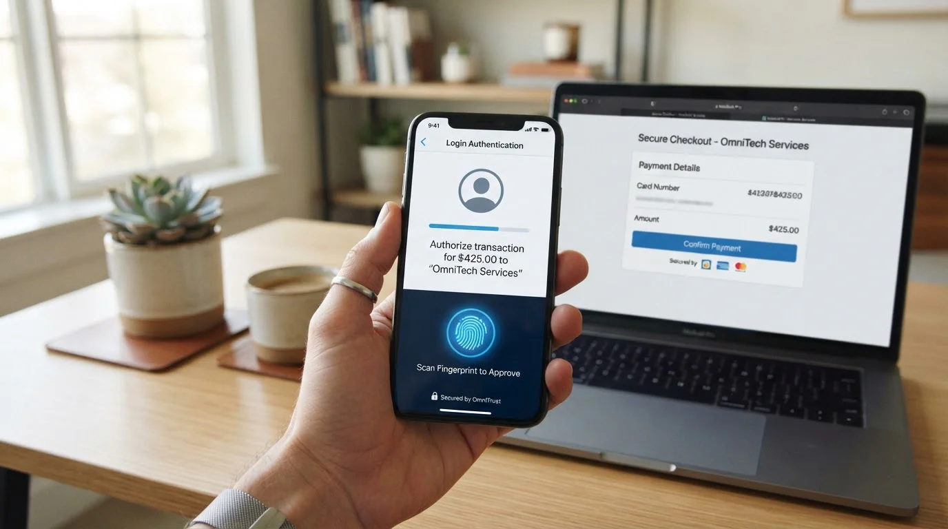 Open Banking payment authentication on smartphone