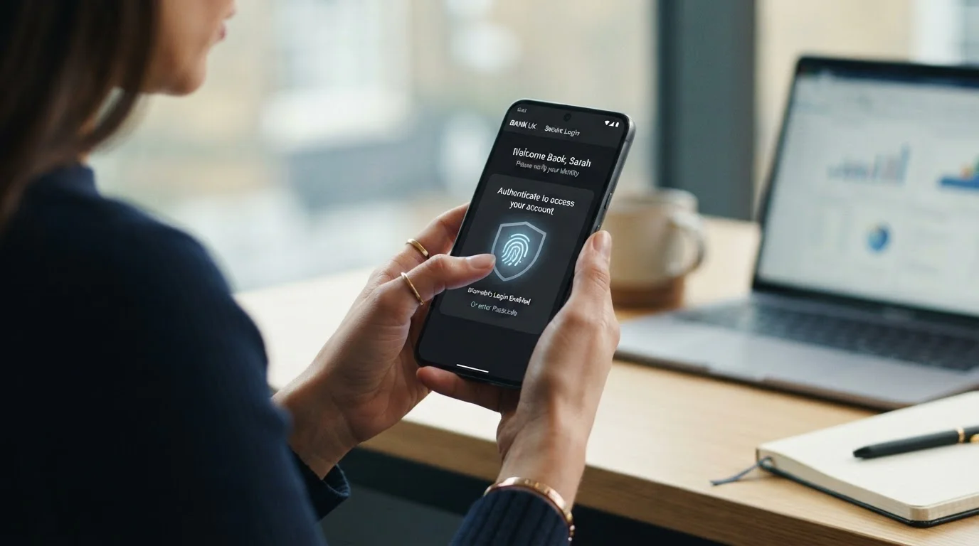 Trustly instant bank transfer authentication flow on mobile device