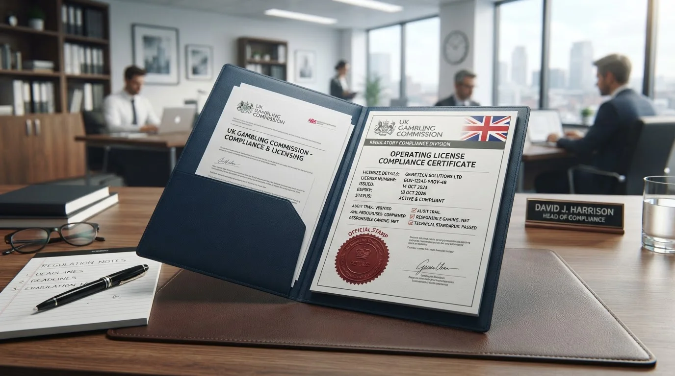 UK Gambling Commission licensing documentation