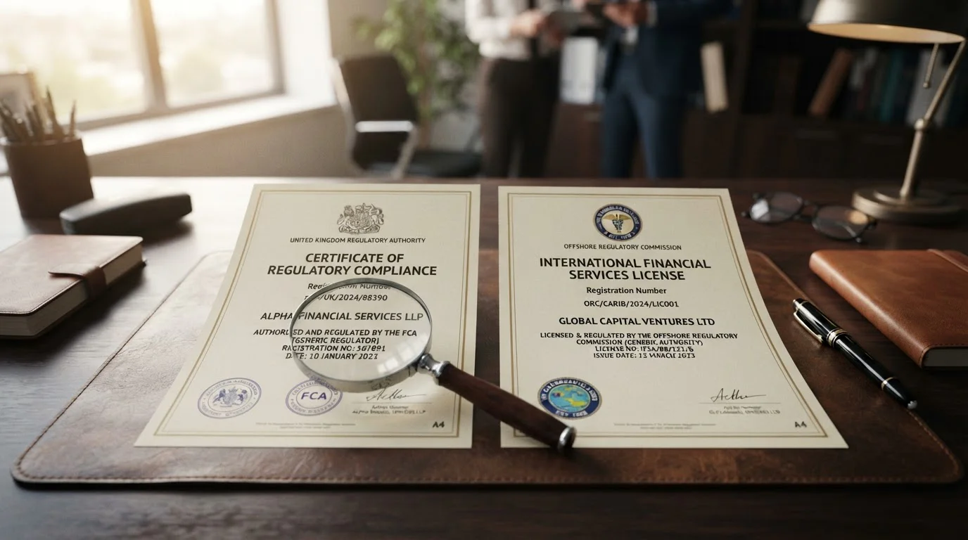 UKGC license document and offshore Curacao license comparison